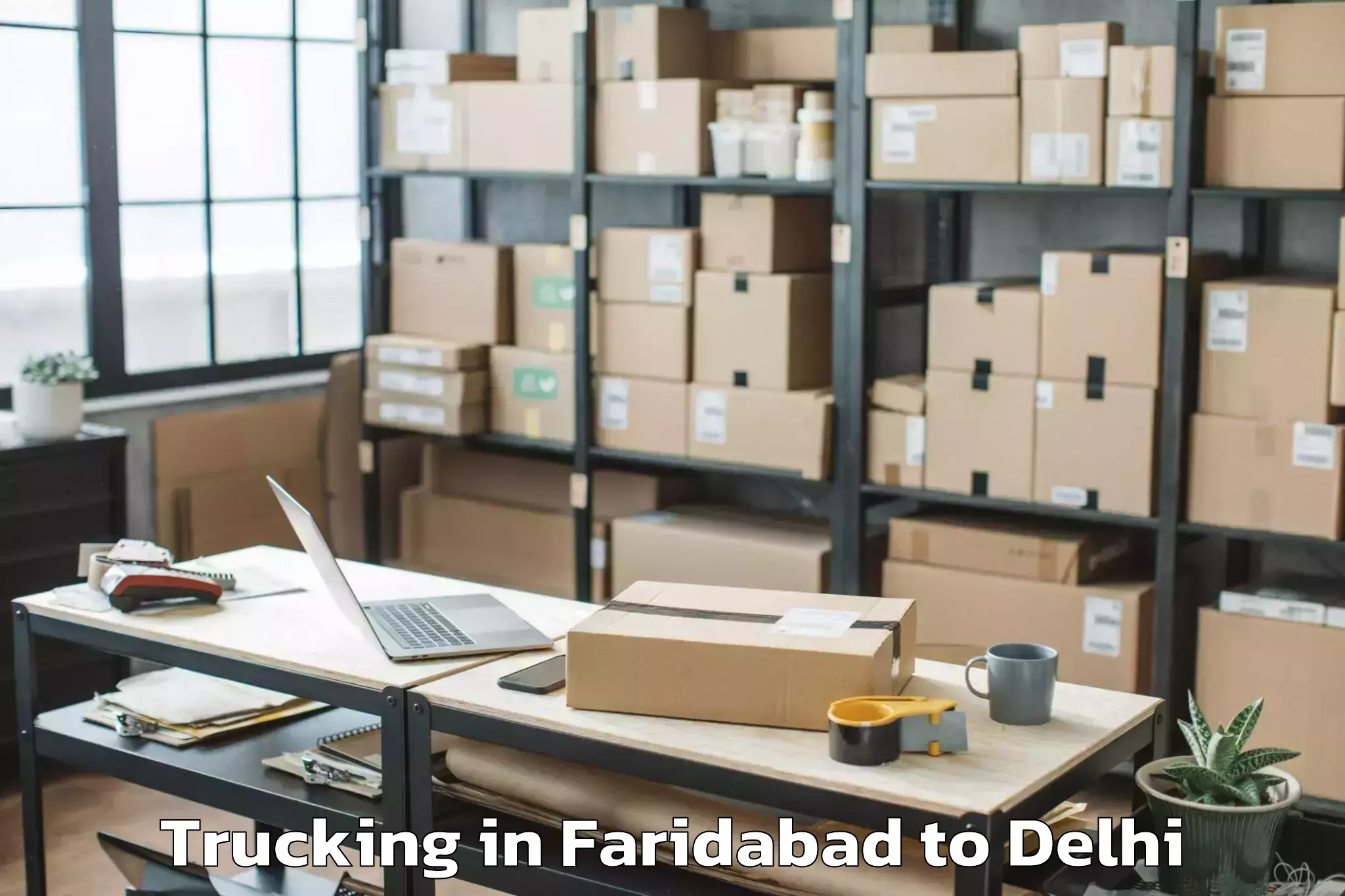 Faridabad to East Delhi Mall Trucking Booking